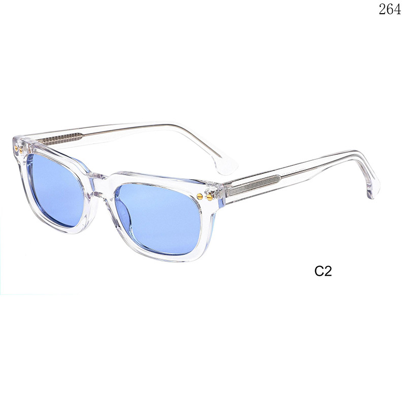 Dachuan Optical HS2860 China Supplier Retro Design Acetate Óculos de sol Sunglasses with Custom Logo (7)